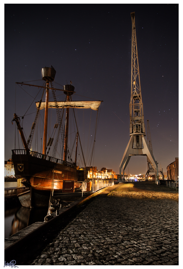 Alter Hafen bei Nacht