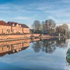 Alter Hafen in Hooksiel am Morgen