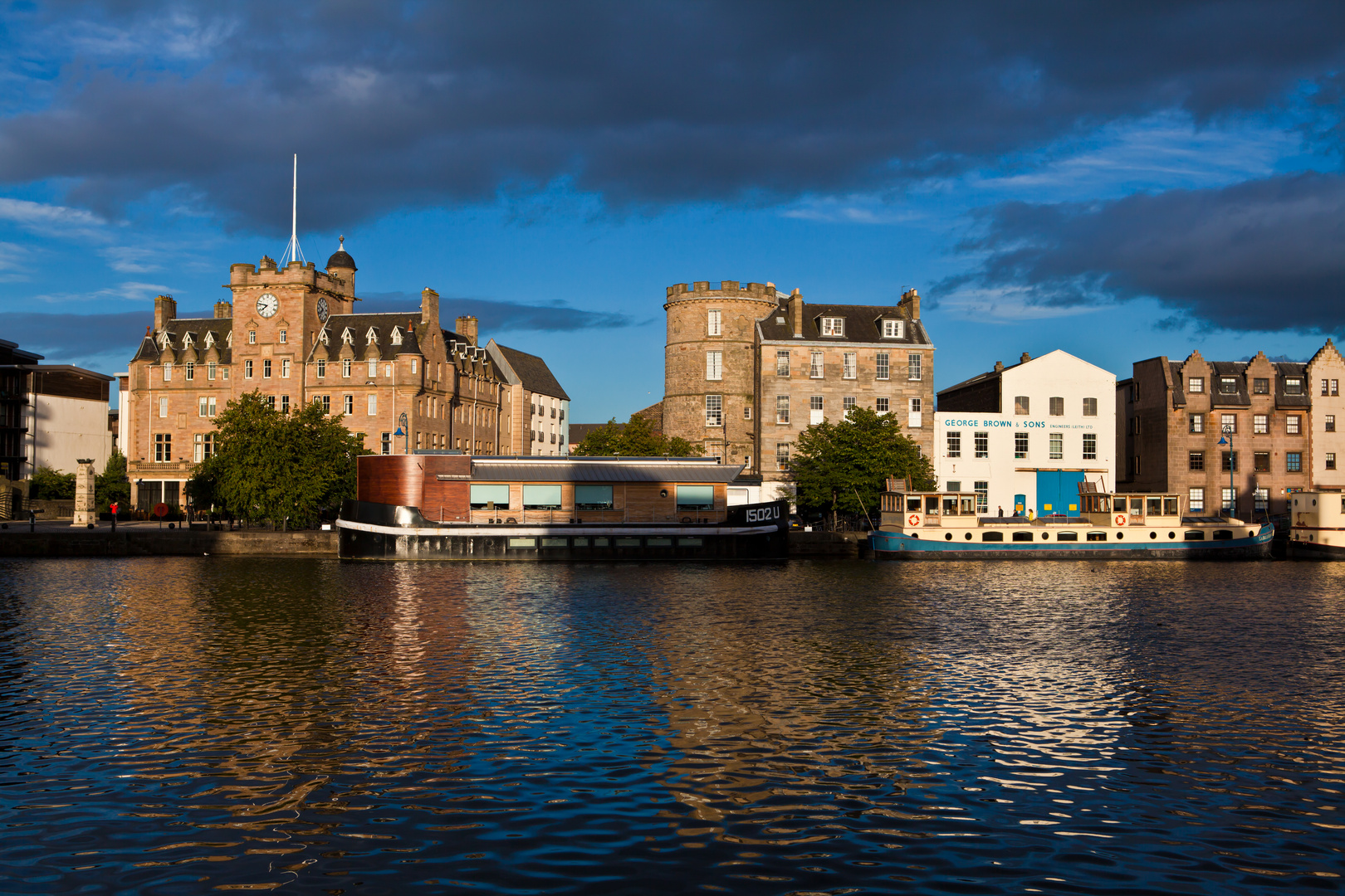 alter Hafen Leith in Edinburgh Foto & Bild | world ...