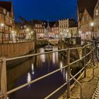 Alter Hafen Stade mit Hafenkran und Traditionssegler