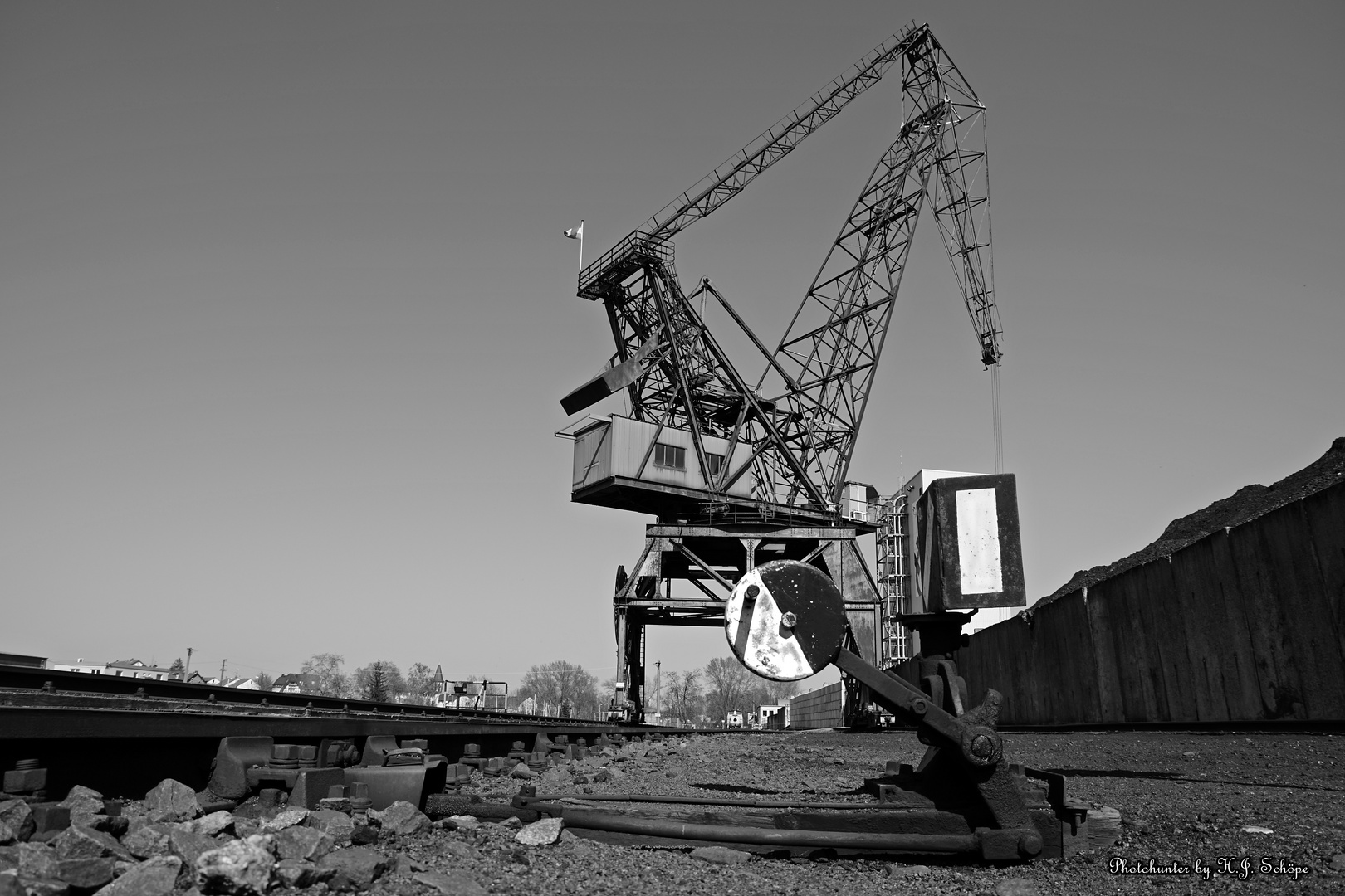 Alter Hafenkran im Gustavsburger Hafen