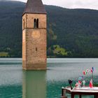 Alter Kirchturm von Graun im Reschensee