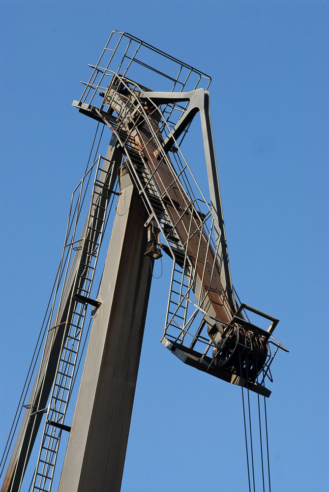 alter Kran (Detail) am Münsteraner Hafen