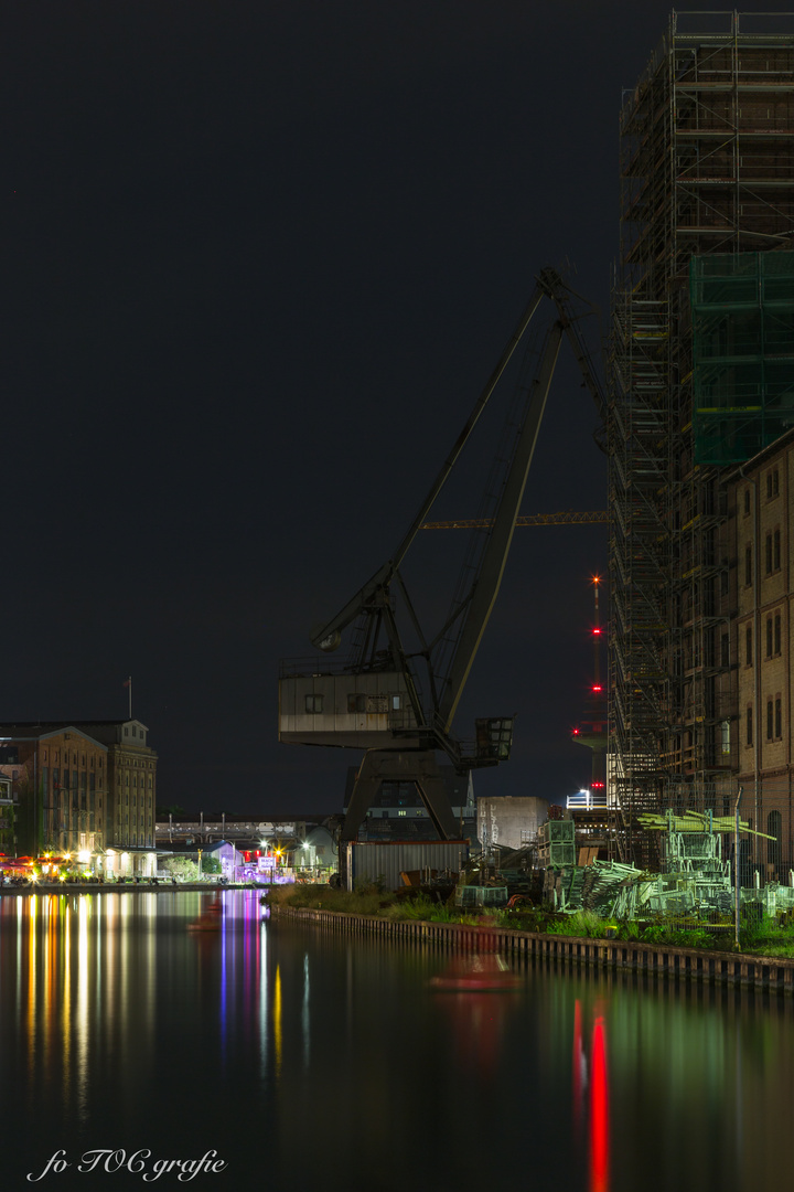 Alter Kran im Hafen von Münster