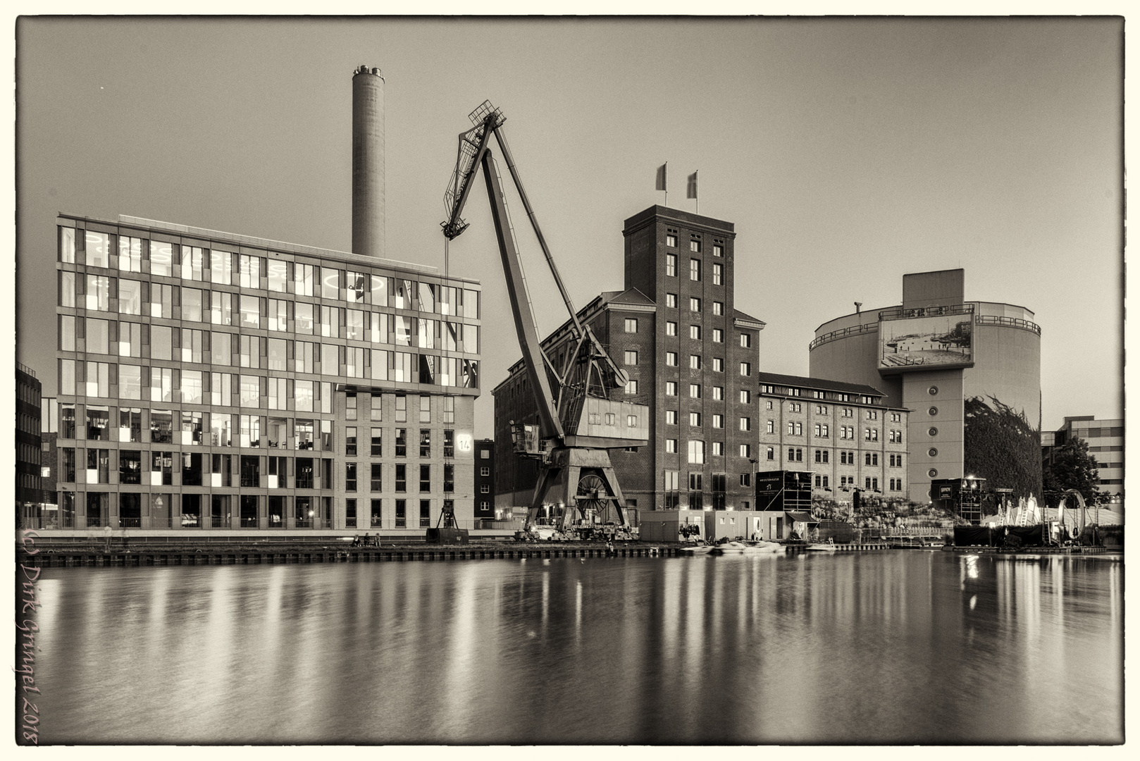 Alter Ladekran im Hafen von Münster