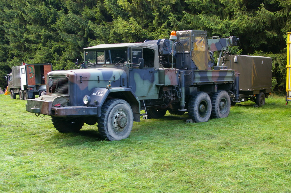 Alter Magirus Kranwagen der Bundeswehr