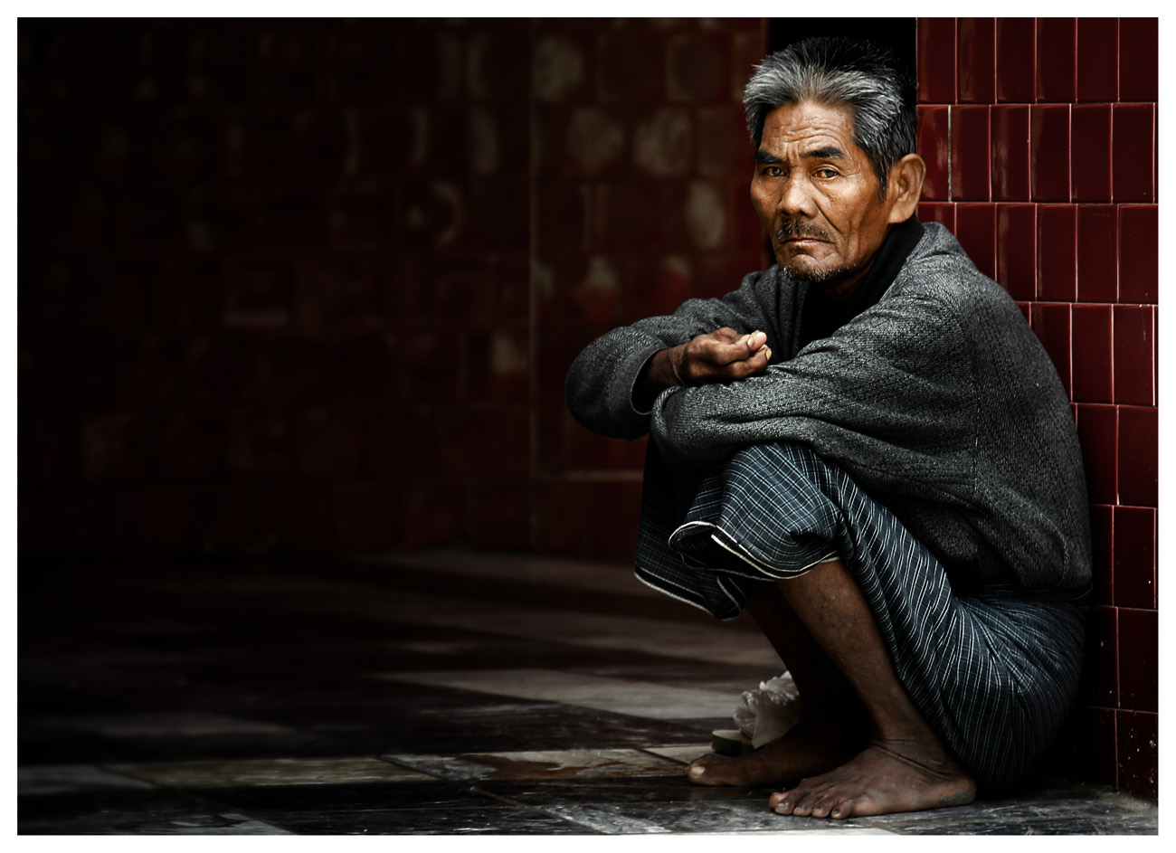 Alter Mann in Burma