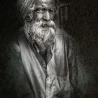 Alter Mann in Delhi