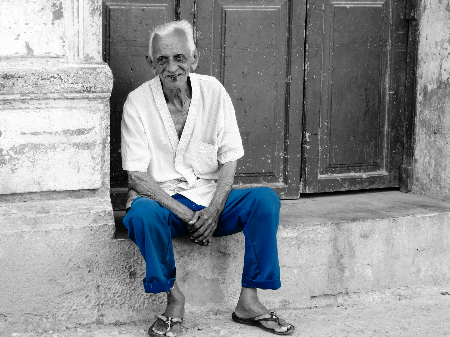 Alter Mann in Havanna