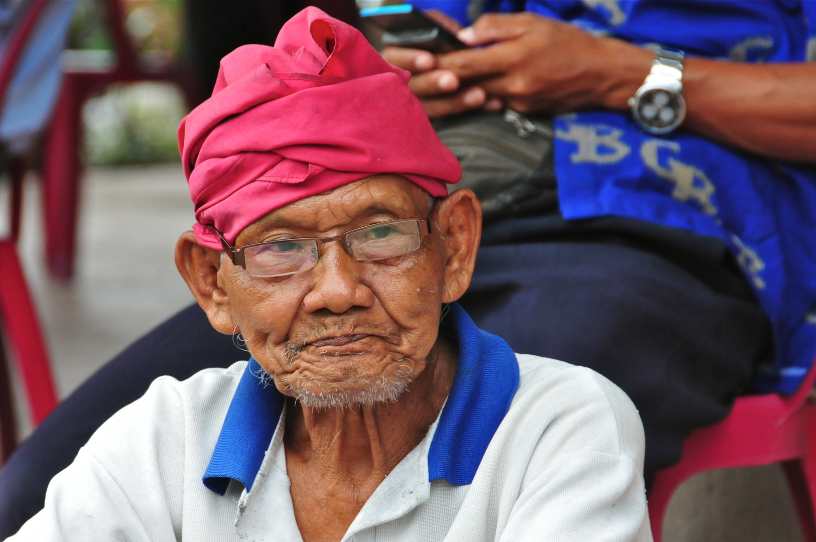 Alter Mann in Ubud, Bali