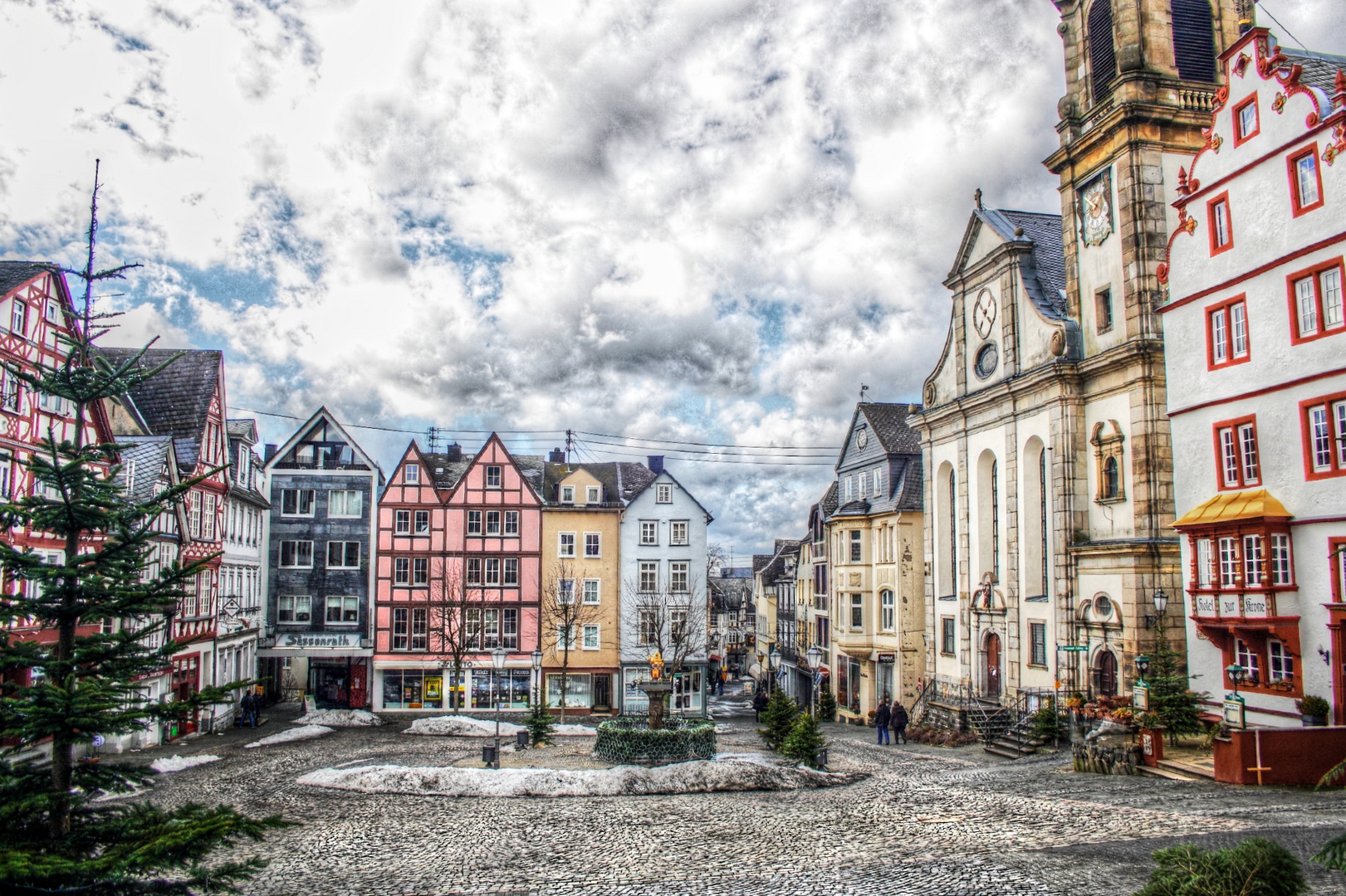 Alter Markt in Hachenburg - HDR