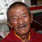 Alter Mönch in Tibet