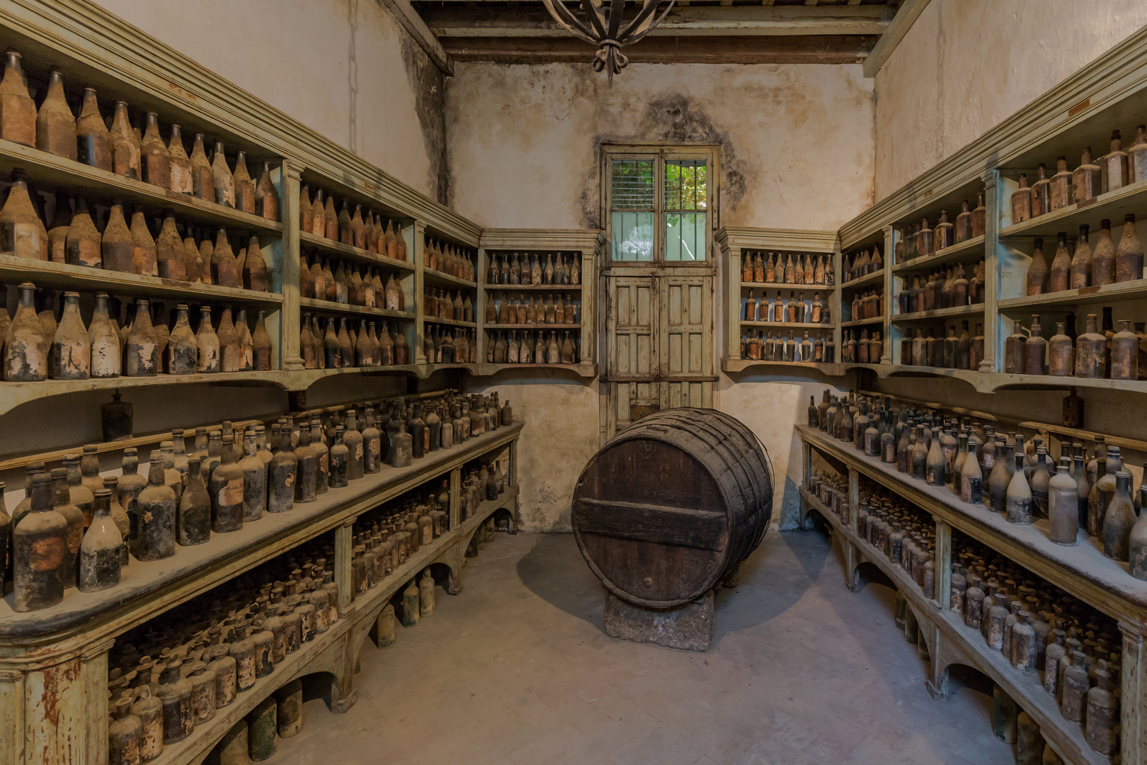   Alter Musterraum in der Sherry Bodega in Jerez de la Frontera 