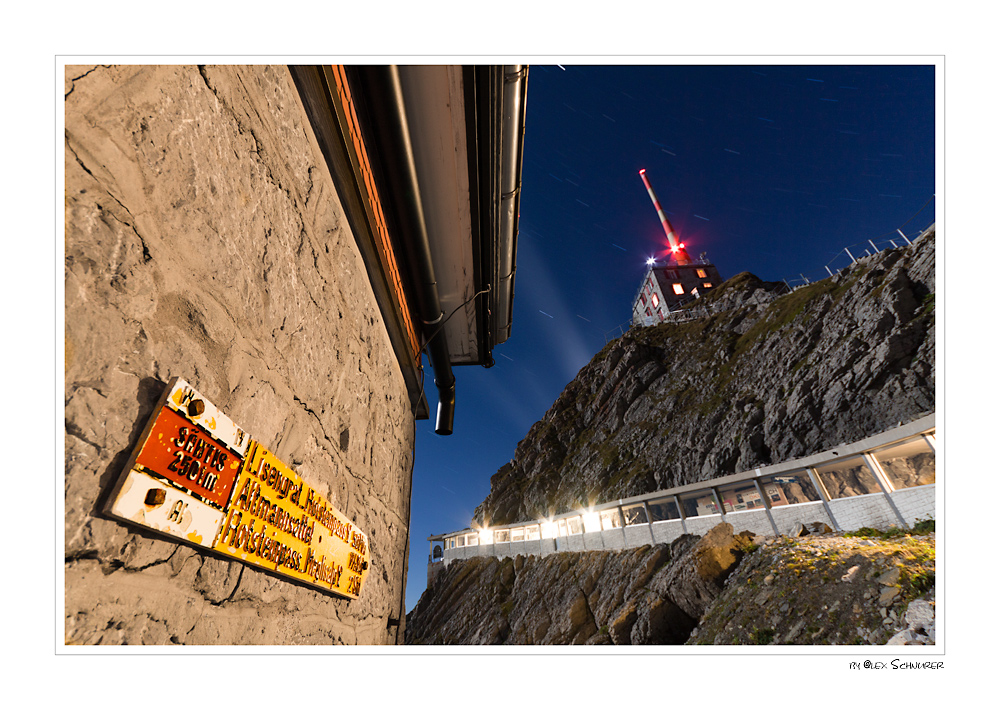 Alter Säntis bei Vollmond