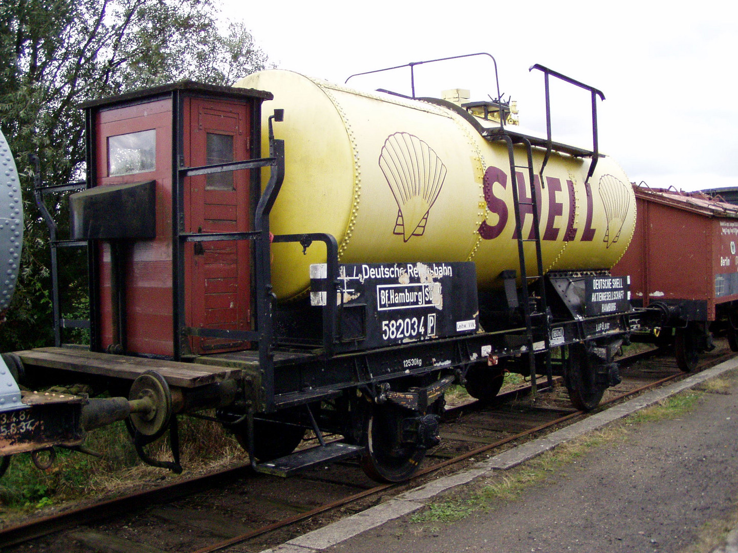 Alter Shell wagen mit Bremshaus 2014 Museumbahn Schönberger Strand