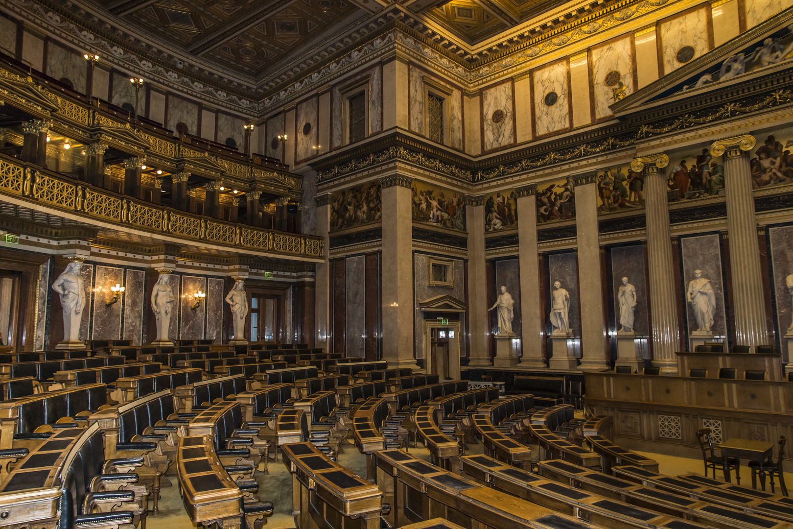 Alter Sitzungssaal vom Wiener Parlament