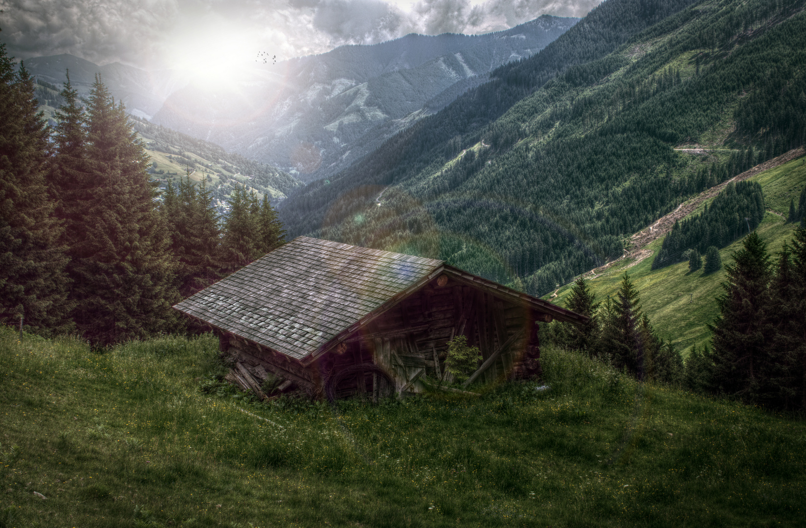 Alter Stall in den Alpen