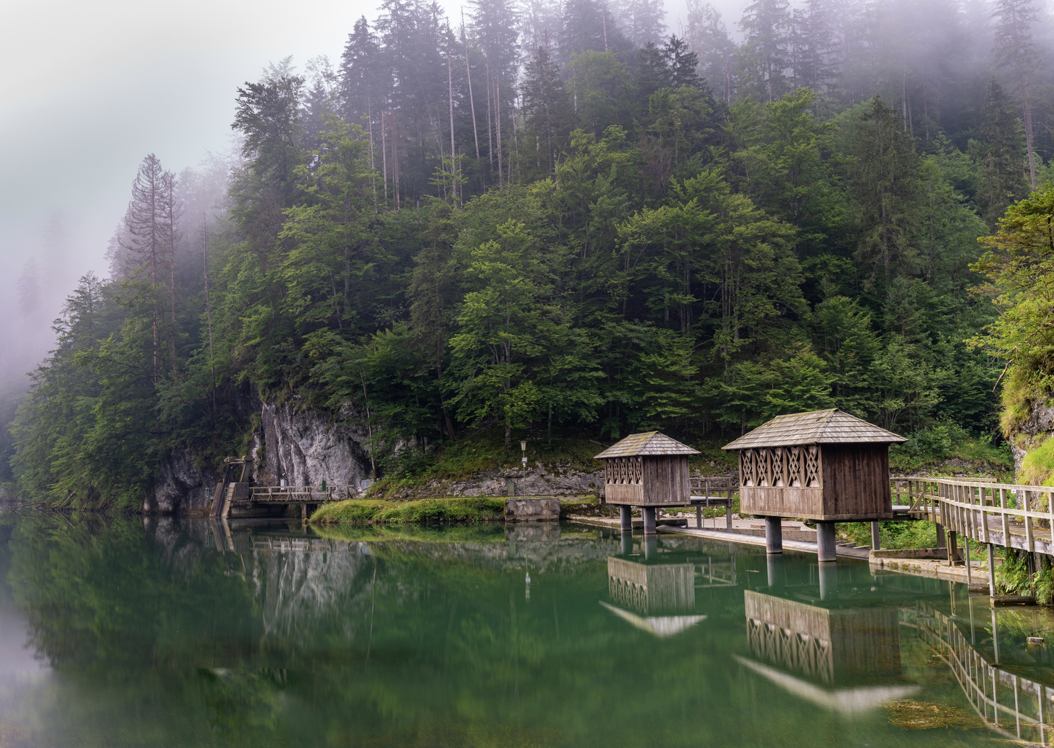 Alter Stausee am Morgen