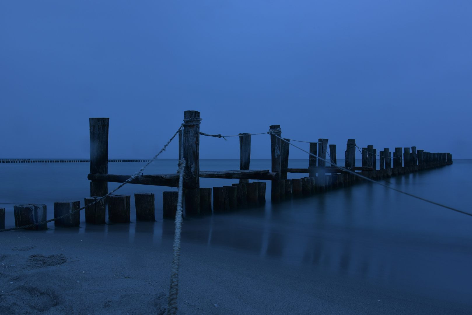 Alter Steg Zingst - morgens um 4 Uhr