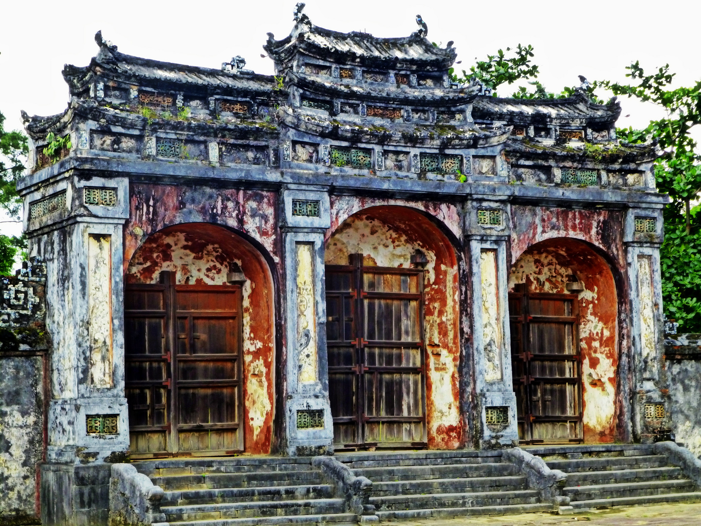 alter Tempel in Südvietnam