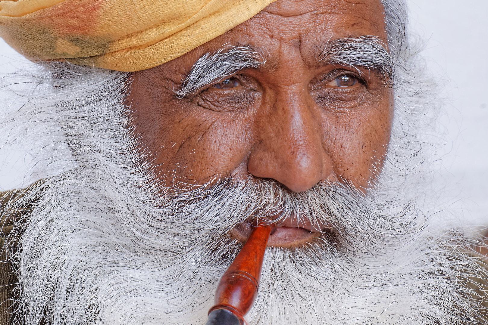 Alter Tempelwächter, Udaipur/Indien