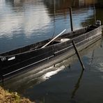 alter Torfkahn für den Aalfang auf dem Steinhuder Meer