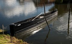 alter Torfkahn für den Aalfang auf dem Steinhuder Meer