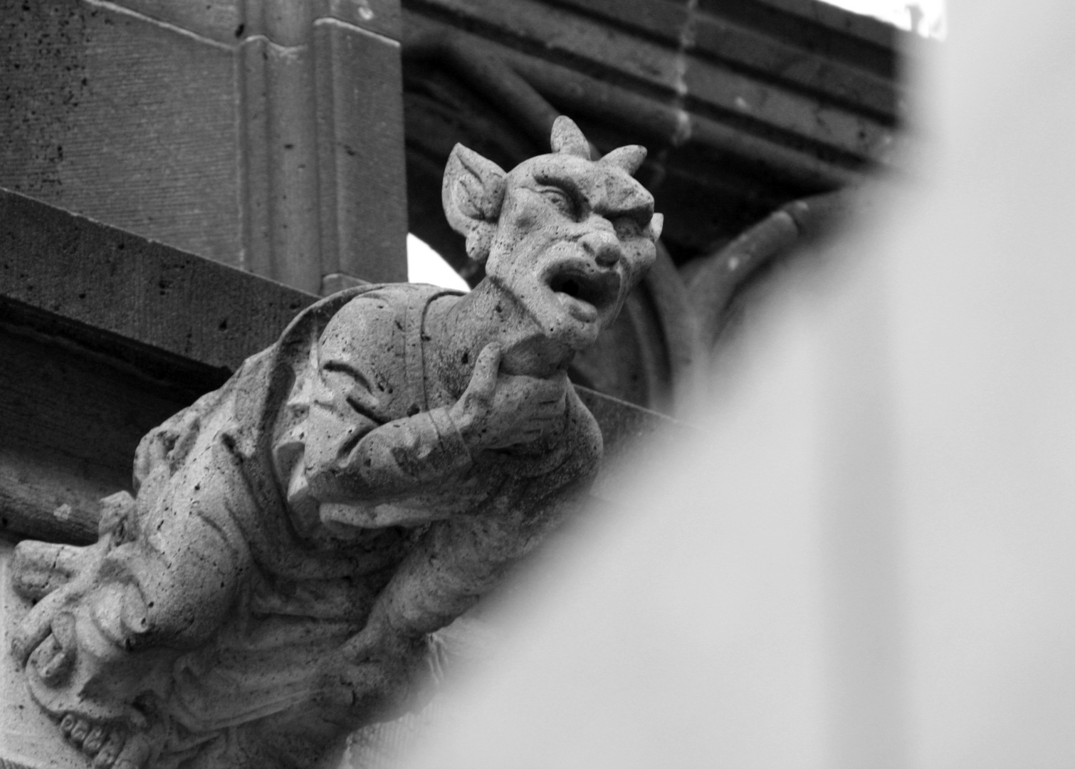 alter Wasserspeier am Kölner Dom