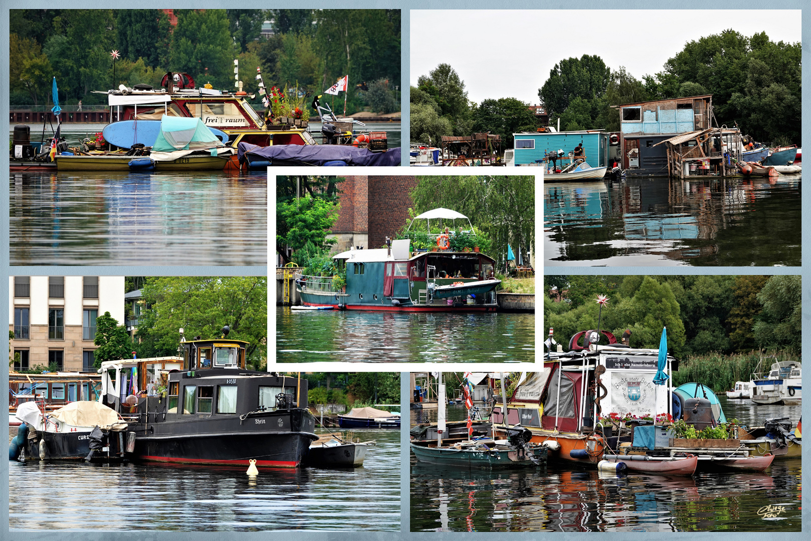 Alternative Wohnkultur auf der Spree.