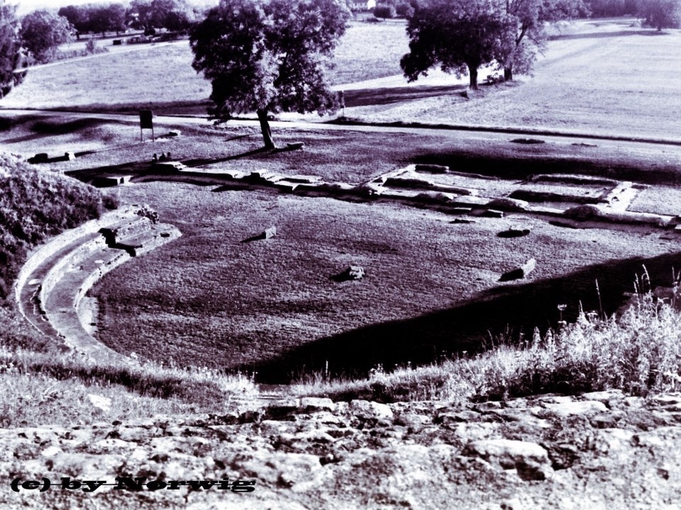 Altes Amphitheater in Avenches (VD) Schweiz