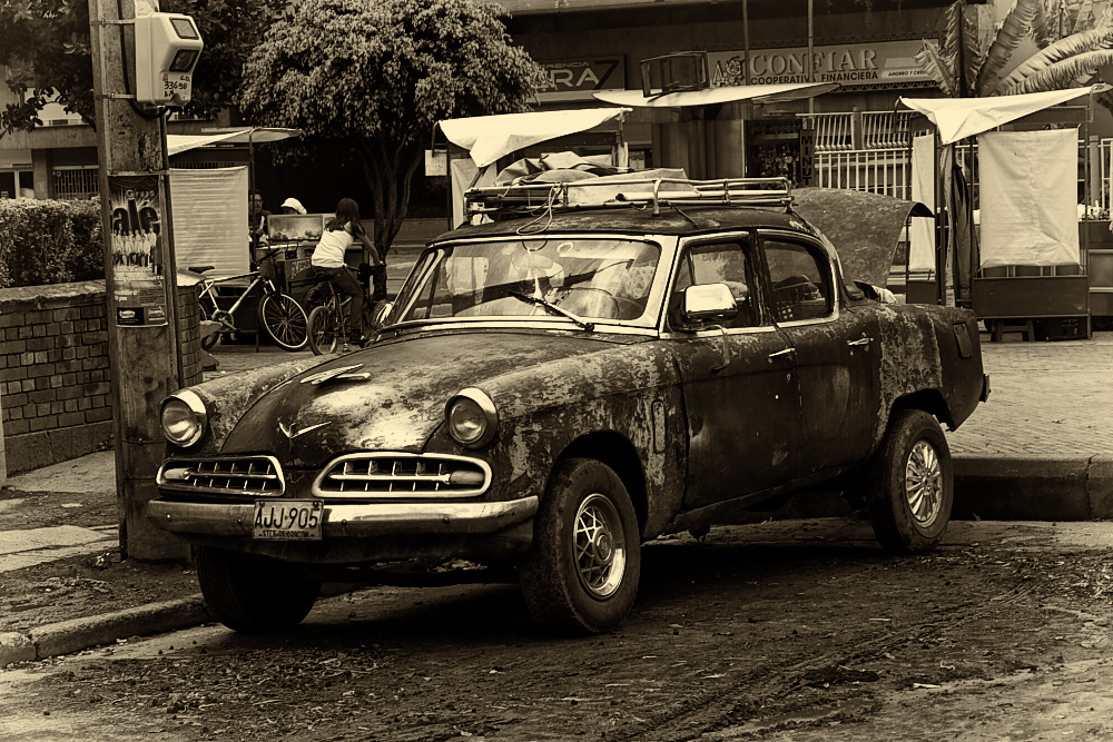 Altes Auto in Colombia