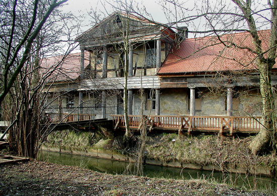 Altes Badehaus aus dem 18. Jahrhundert Foto & Bild | deutschland