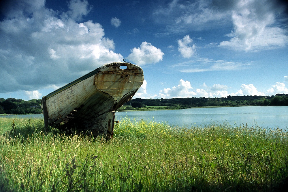 Altes Boot am Etang du Fret