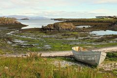 Altes Boot am Fjord von Stykkisholmur