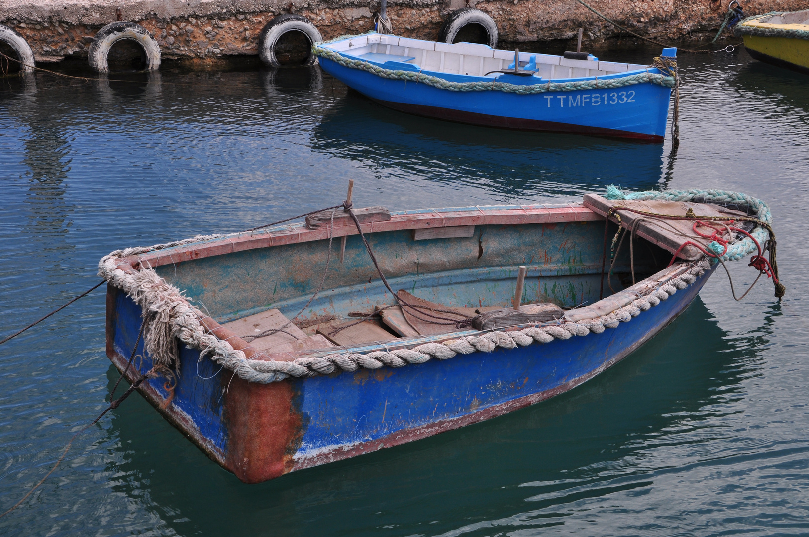 Altes Boot im Hafen von Marsaxlokk