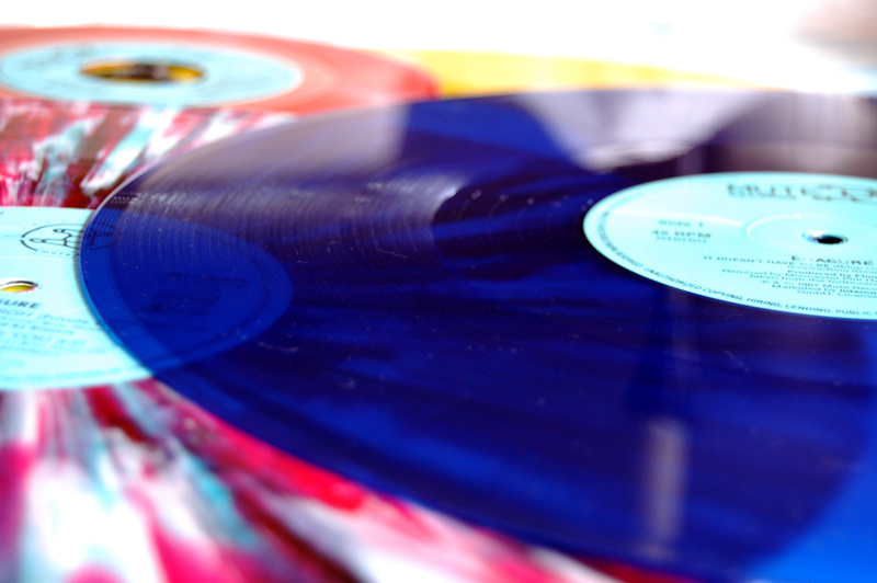 altes buntes Vinyl