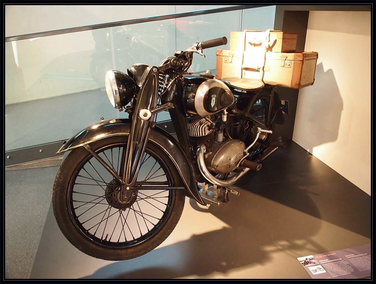 Altes DKW-Motorrad