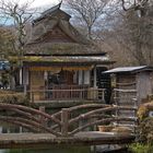 Altes Dorf am Fuße des Mt. Fuji - Die alte Mühle mit Wasserrad
