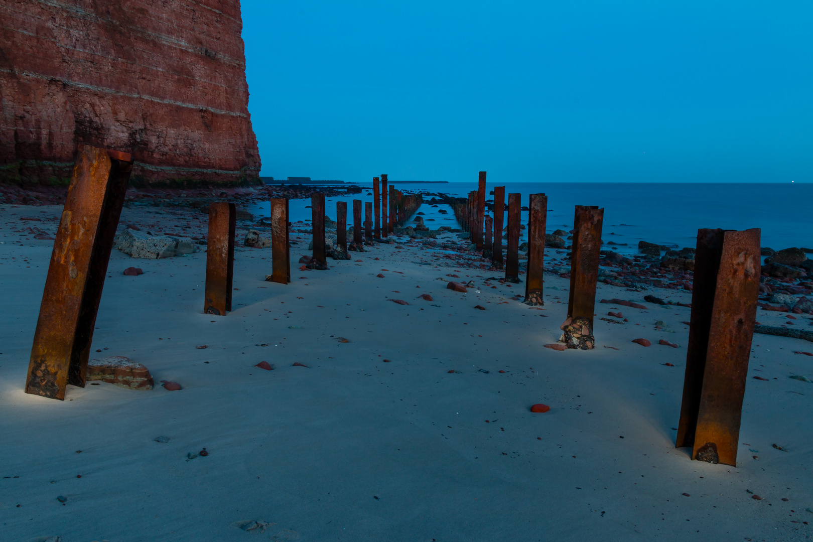 Altes Eisen am Helgoländer Nordstrand 1