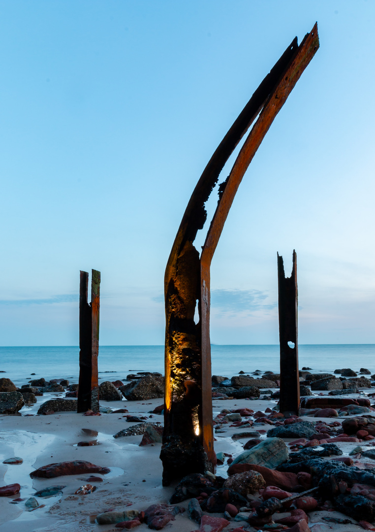 Altes Eisen am Helgoländer Nordstrand 2