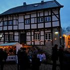 Altes Fachwerkhaus auf Schloss Lüntenbeck