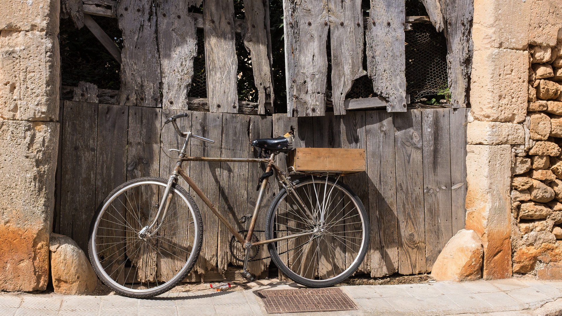 altes Fahrrad, Santanyi