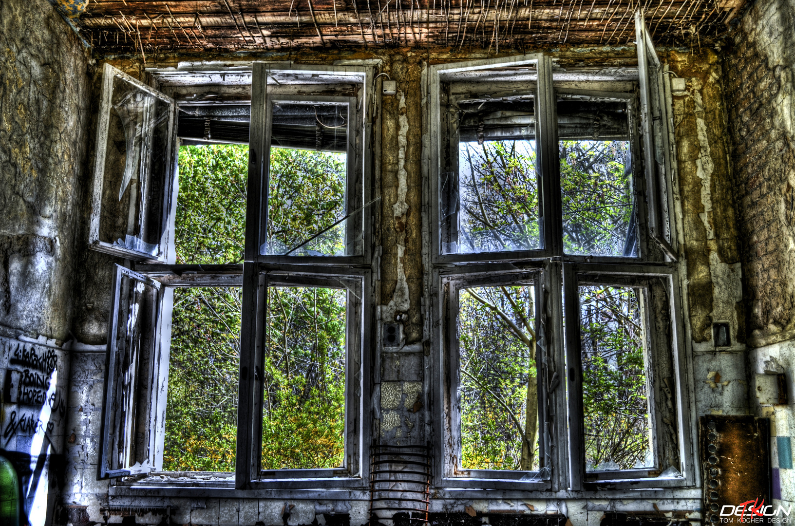 altes Fenster (in HDR)