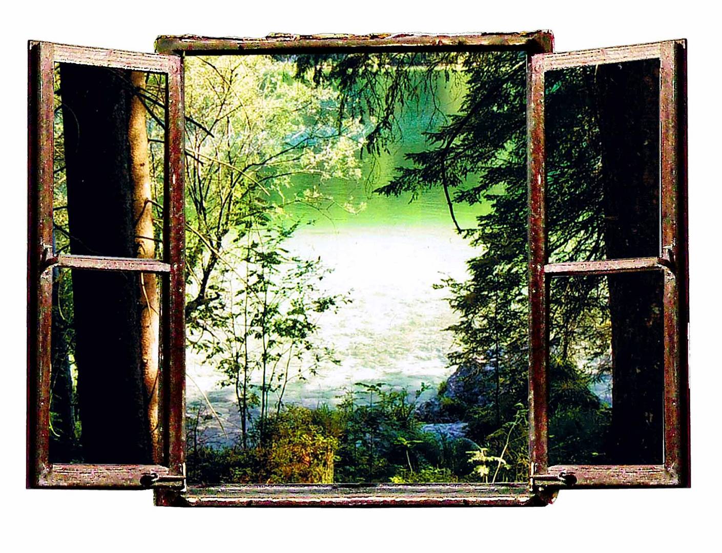 Altes Fenster Mit Ausblick Foto Bild Rahmenkunst Digiart Bilder Auf Fotocommunity