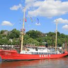 Altes Feuerschiff auf der Elbe