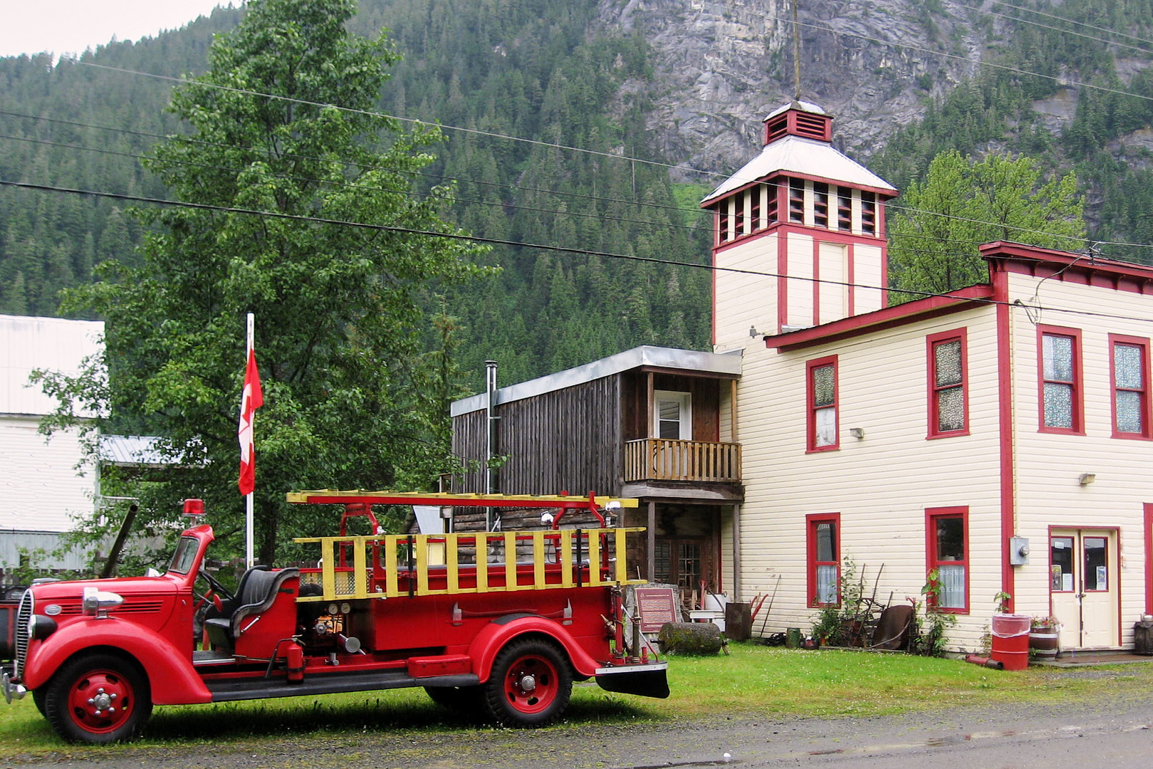 Altes Feuerwehrauto.