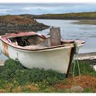 Altes Fischerboot bei Stykkishólmur, Island, Snæfellsnes