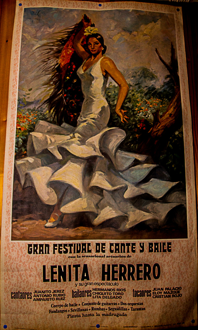 Altes Flamenco-Plakat