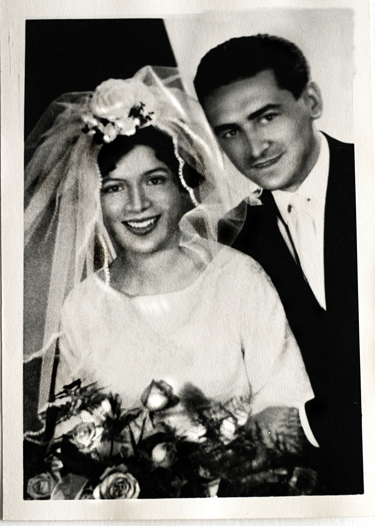 Altes Foto: Brautpaar 1962
