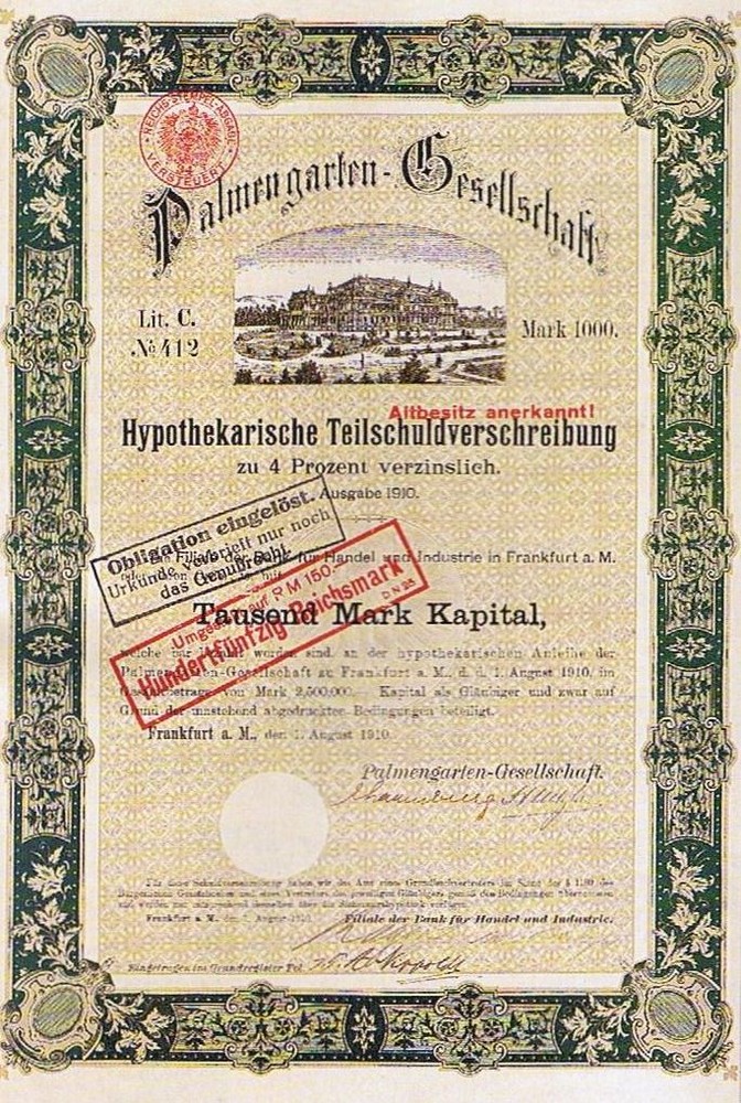 Altes Frankfurter Wertpapier